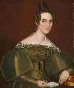 Ammi Phillips Jeannette Woolley, later Mrs. John Vincent Storm oil painting artist